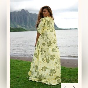 Kahanu Mu’u Dress in Yellow